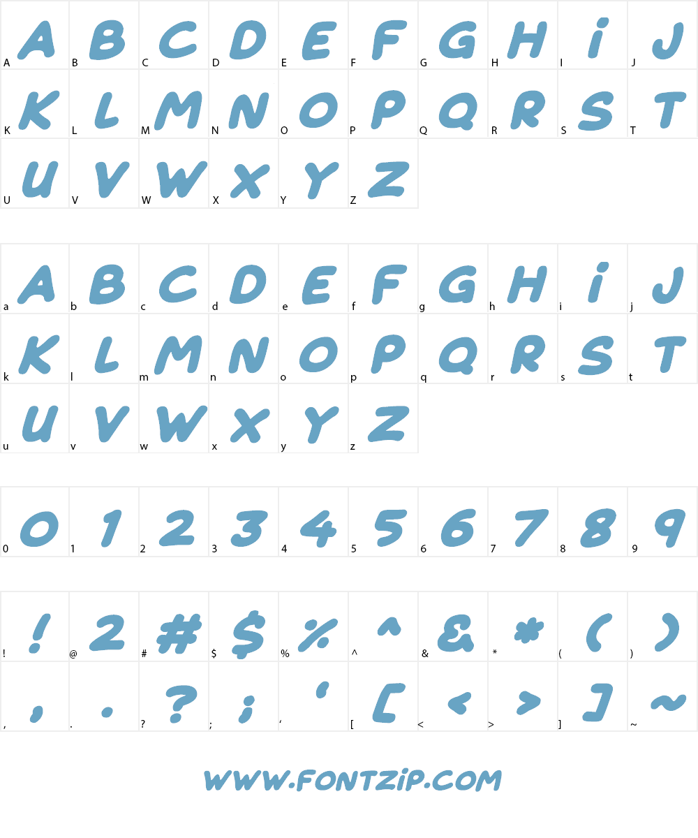 Magical Markers Font Character
